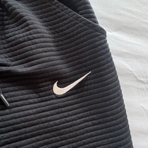 Nike Black Ribbed Sweatpants size M - Picture 3 of 7